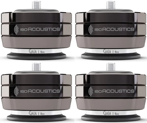 Isoacoustics GAIA I NEO Isolanti acustici per diffusori, Peso ammesso 100 Kg (set da 4 PZ)