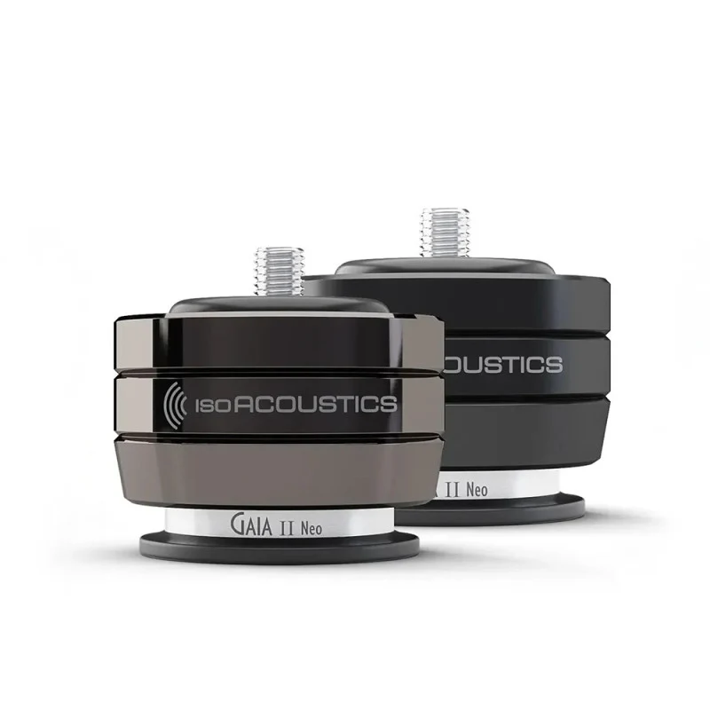 Isoacoustics GAIA II NEO Isolanti acustici per diffusori, Peso ammesso 55Kg (set da 4 PZ)