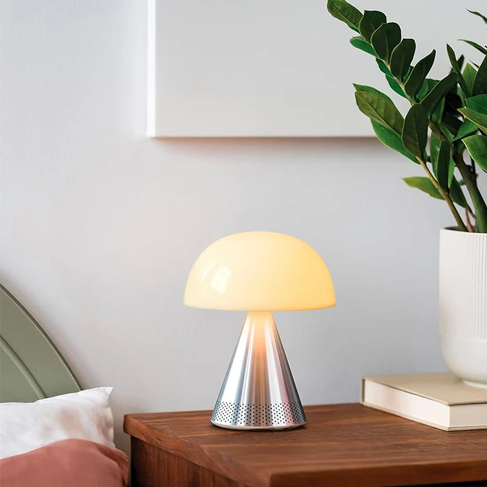 Speaker Bluetooth e lampada LED Lexon Mina L Audio - Alluminio
