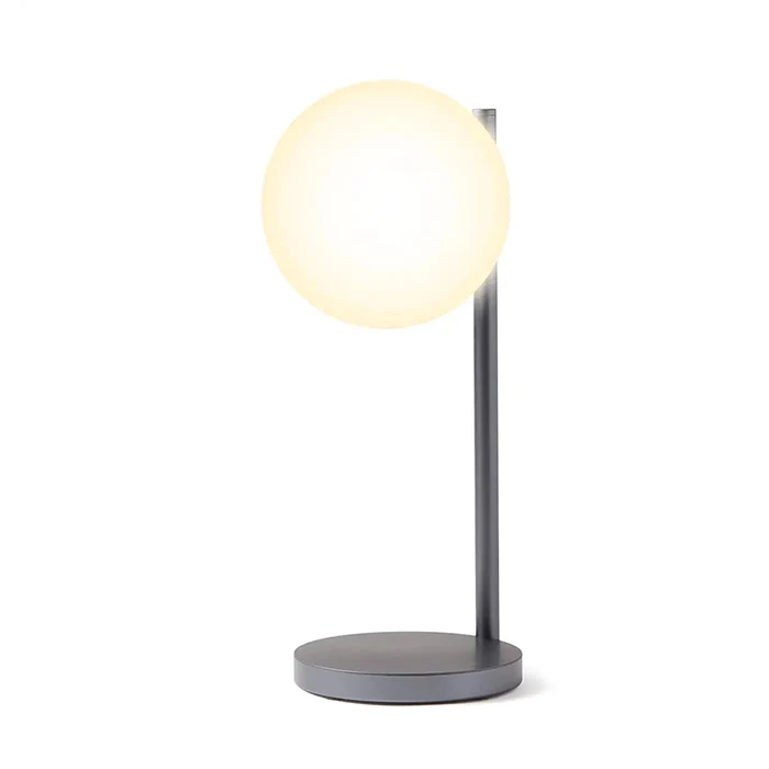 Lexon Bubble Lamp - Lampada da scrivania con caricatore wireless integrato - Blu scuro