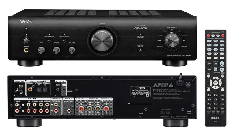 Denon PMA-600NE + DCD-600NE BLACK Amplificatore Integrato 2 X 70W + Lettore CD Hi-fi