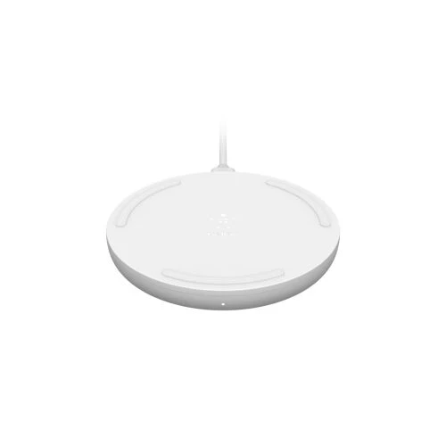 Tappetino di Ricarica Wireless da 10W con caricabatteria da parete Quick Charge 3.0 e Cavo BOOST↑CHARGE - Bianco