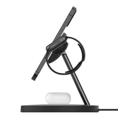 Base di Ricarica Wireless 3 In 1 con teconologia MagSafe 15W - Nero