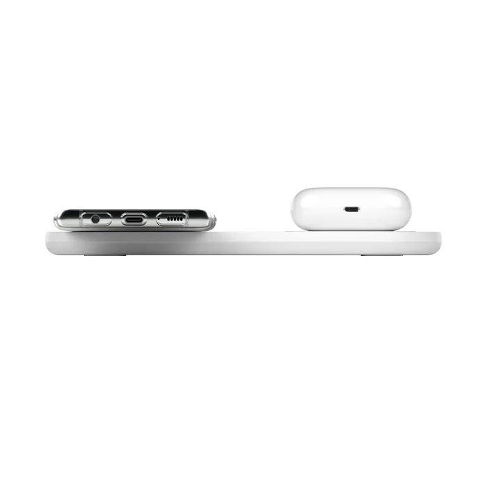 Doppio tappetino di ricarica wireless - Bianco