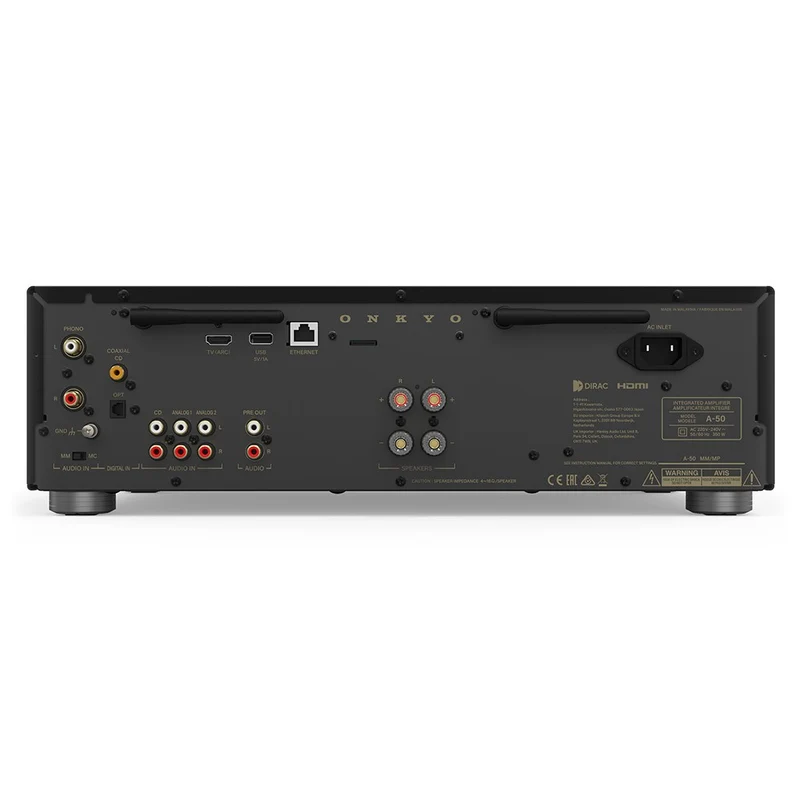 ONKYO ICON A-50 BLACK Amplificatore integrato in Classe AB con potenza di 140 Watt