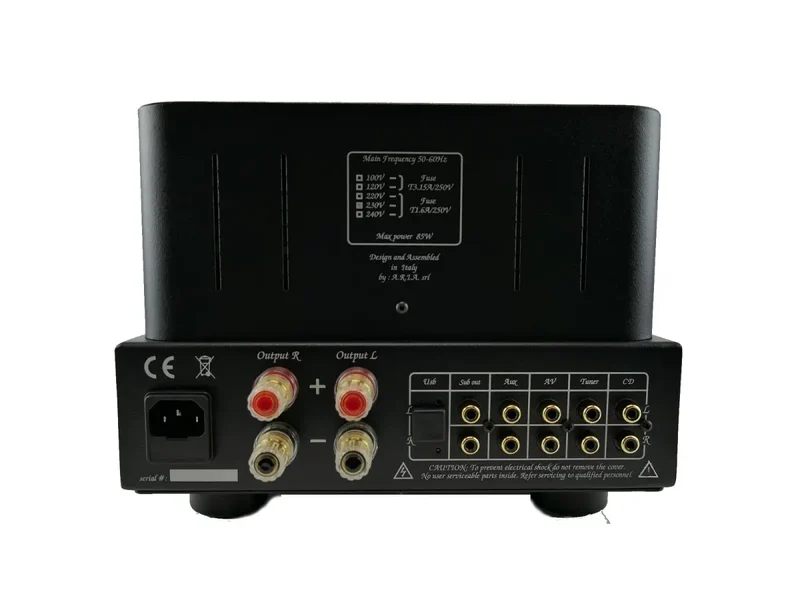UNISON Simply Italy USB Cherry Amplificatore integrato valvolare Classe A (EL34+ ECC82)