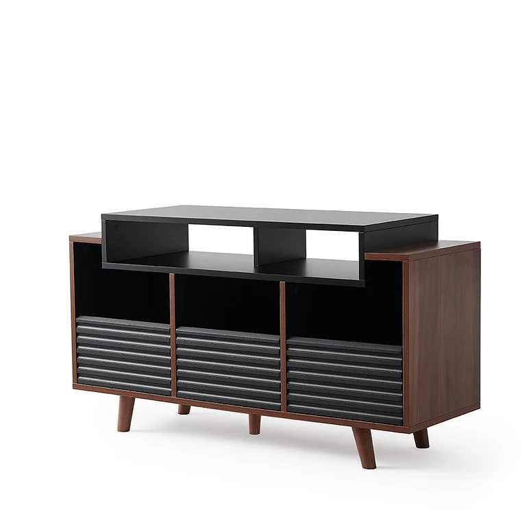 Norstone OSLO 1200 BLACK/WALNUT Mobile per elettroniche portavinili