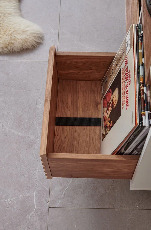 Norstone OSLO 800 BLACK/WALNUT Mobile per elettroniche portavinili