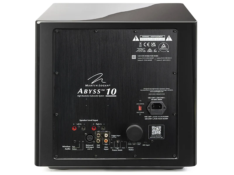 Martin Logan Abyss 10 subwoofer attivo wireless 250mm 1600W