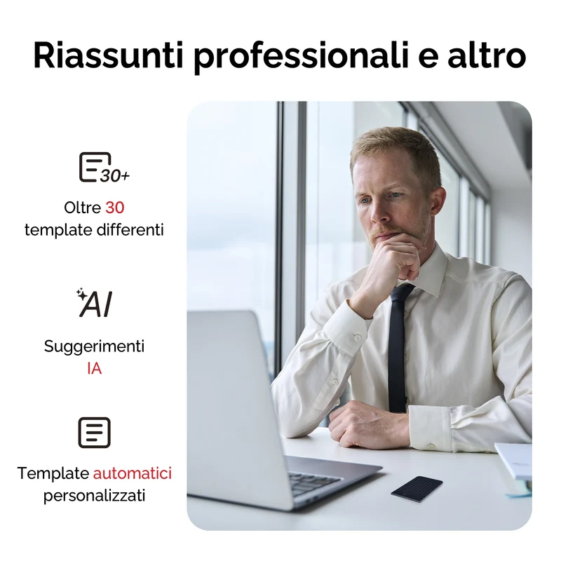 PLAUD NOTE Registratore Vocale IA di livello professionale