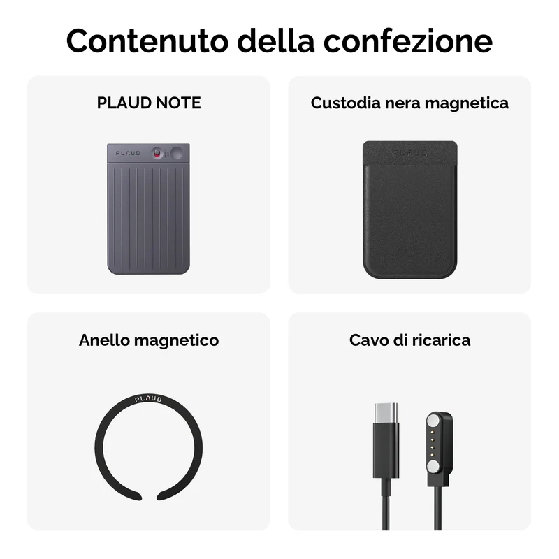 PLAUD NOTE Registratore Vocale IA di livello professionale