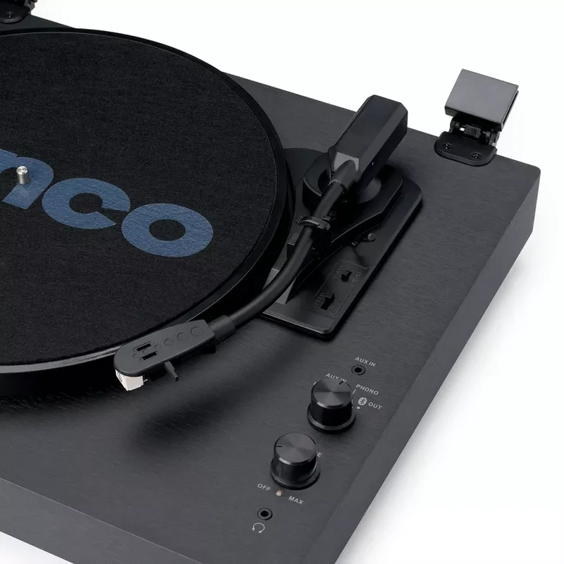 LENCO LS-60BK Giradischi con altoparlanti integrati e Bluetooth®, testina Audio technica