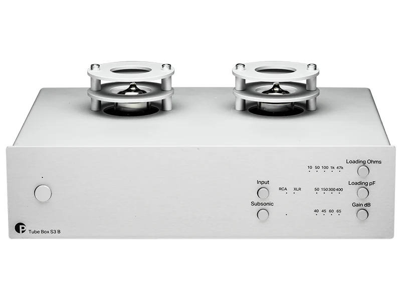 Pro-ject TUBE BOX S3 B Stadio fono MM/MC bilanciato a valvole (2 x ECC83/12AX7). Circuitazione Dual Mono
