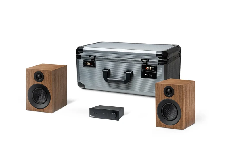 Pro-ject TRAVEL SET Set audiophile da viaggio composto da: Amplificatore integrato da 40W + diffusori
