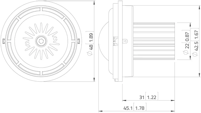 Lavoce TN131.00 tweeter da 1,3” 8 Ohm 30W