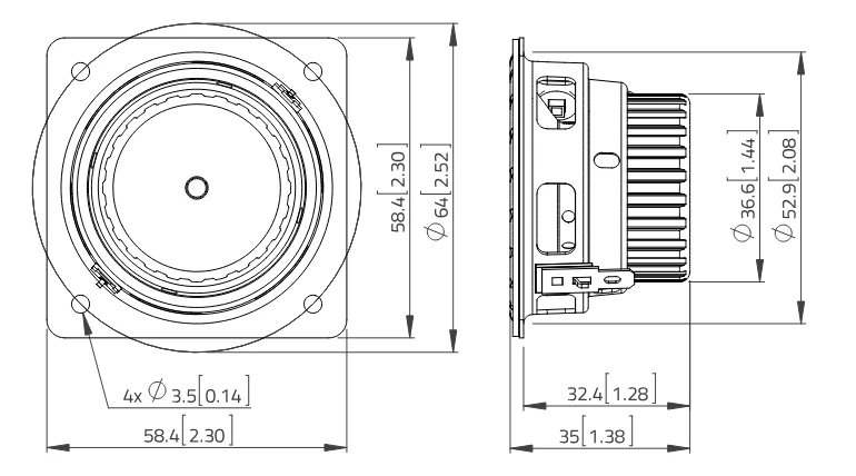 Lavoce FSN021.00 fullrange da 50mm 8 Ohm 40W