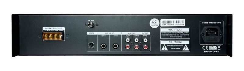 GLEMM PAA 700TMB Amplificatore PA da 700W a 100V/16ohm, con Bluetooth