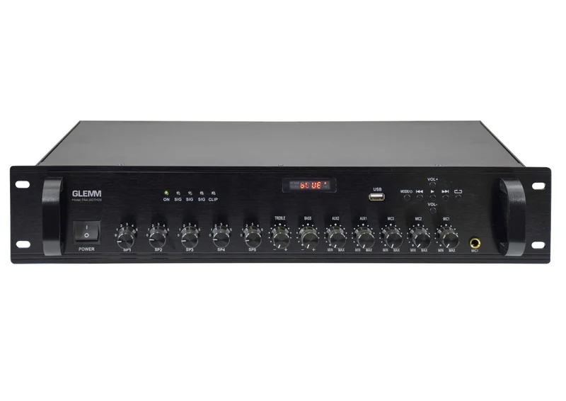 GLEMM PAA 6200TMZ Amplimixer 6 zone 1200W 8ohm/100V