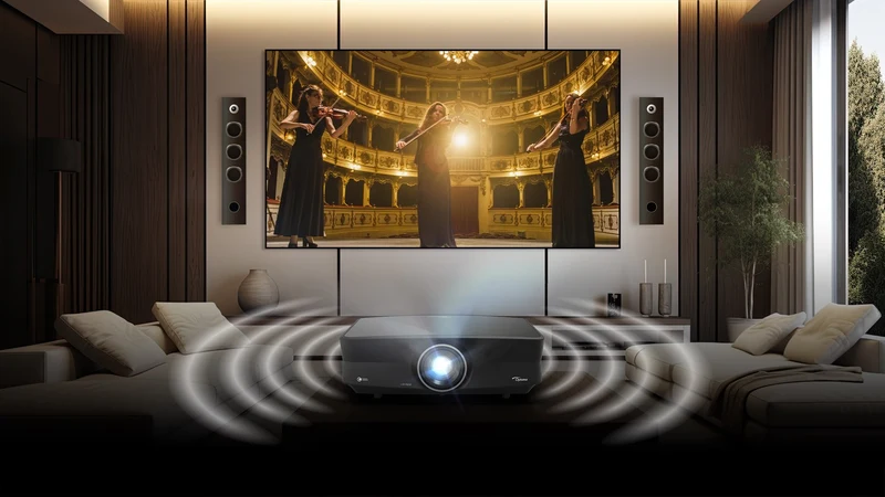 OPTOMA UHZ68LV Laser 4K UHD, compatibile HDR, 5000 ANSI Lumen, contrasto 3.200.000:1