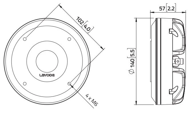 Lavoce DN14.40T driver a compressione da 1,4” 8 Ohm 260W