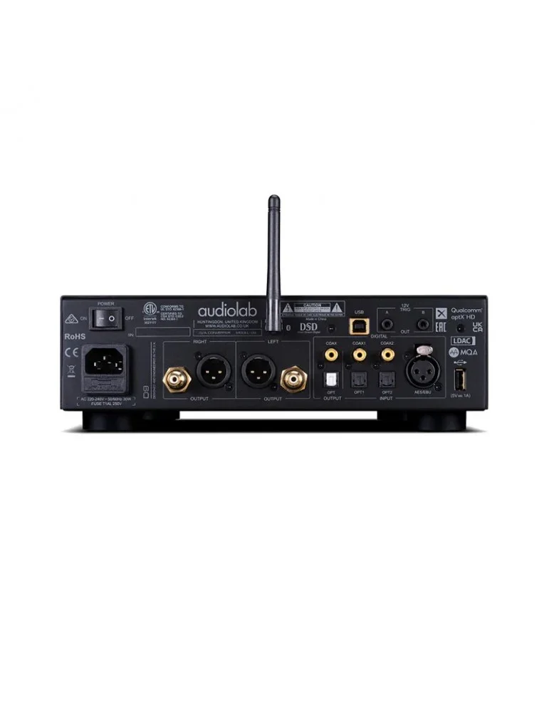 Audiolab D9 NERO Converitore DAC Sabre ESS9038Pro 32 bit Display IPS da 2.8'' con VU meter