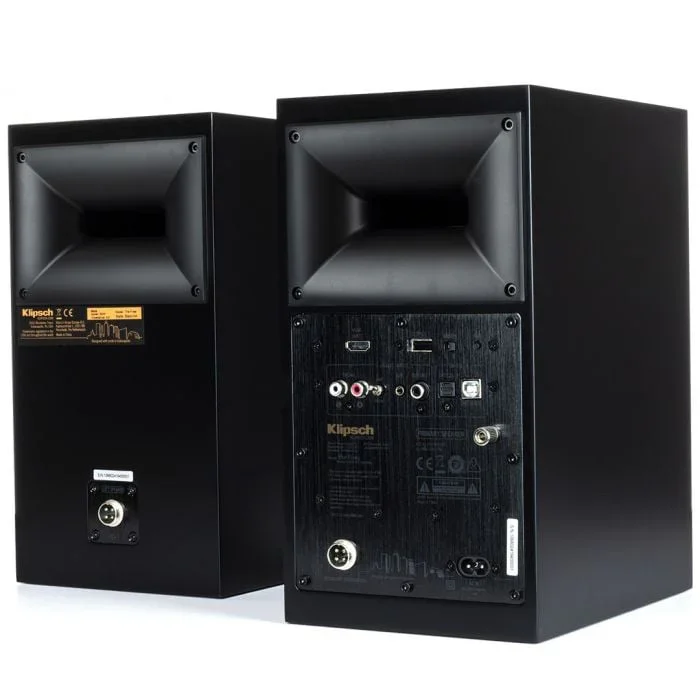 Klipsch The Fives Matte Black Diffusori 4.5" attivi 160W Bluetooth 5.0 A2DP, ingresso PHONO
