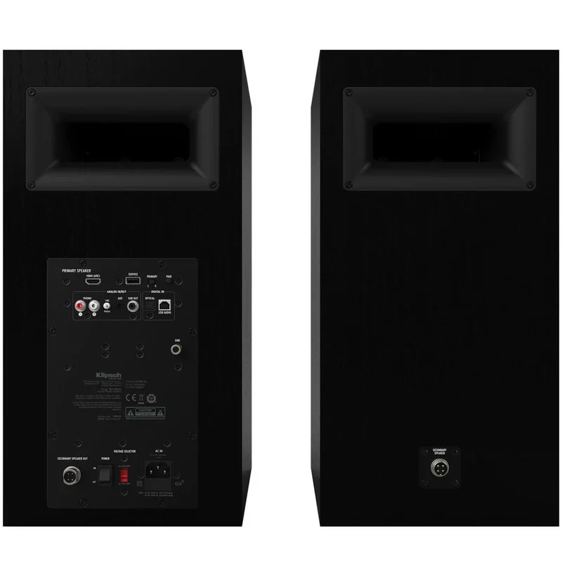 Klipsch The Nines Black Diffusori 8" attivi 240W Bluetooth 5.0 A2DP, ingresso PHONO