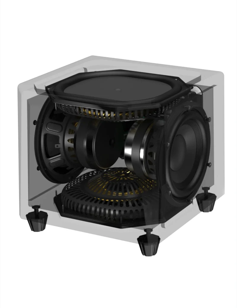 GoldenEar SuperSub XXL subwoofer attivo hi-end 12” 4 Ohm 2000W con radiatori passivi