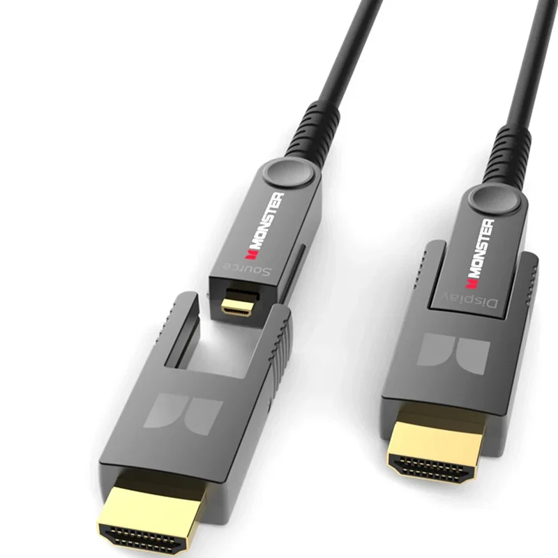 MONSTER MMS-HDMI4K-30MT-2SIDE Cavo HDMI 2.0 da 30MT UHD 4K/60 Hz tecnologia ibrida fibra ottica