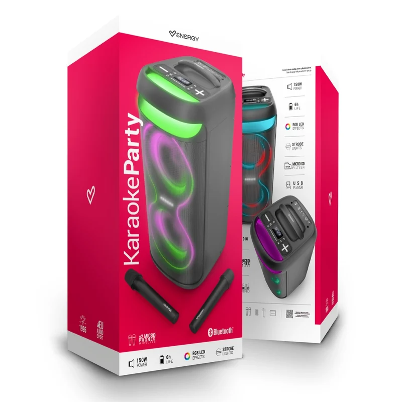 Energy Sistem Party Speakerstem Parlante Inalámbrico para Karaoke