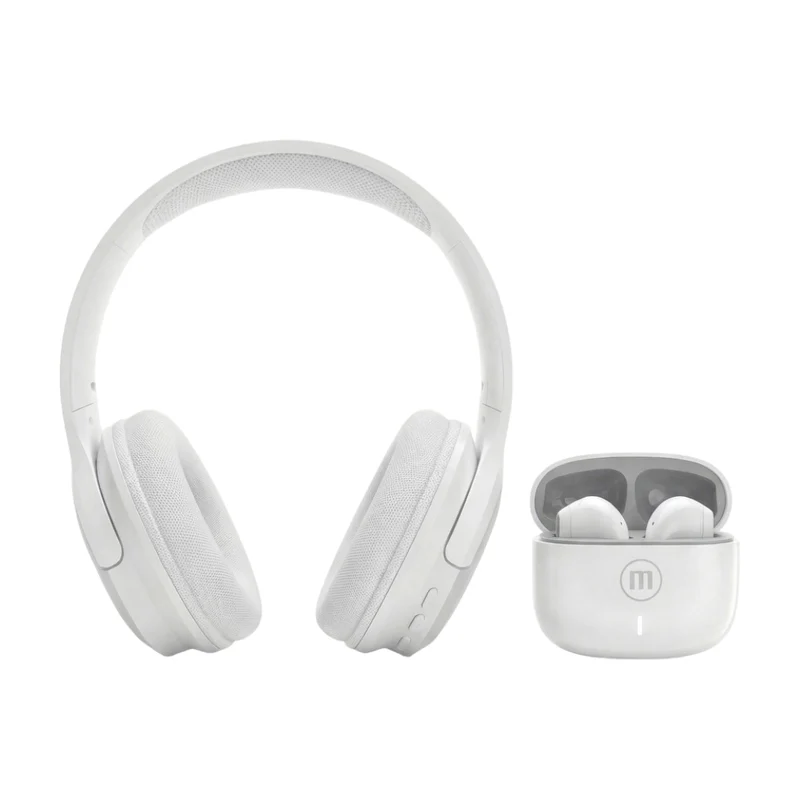 Maxell Audífonos Inalámbricos de Diadema Fly + Audífonos Inalámbricos Elio