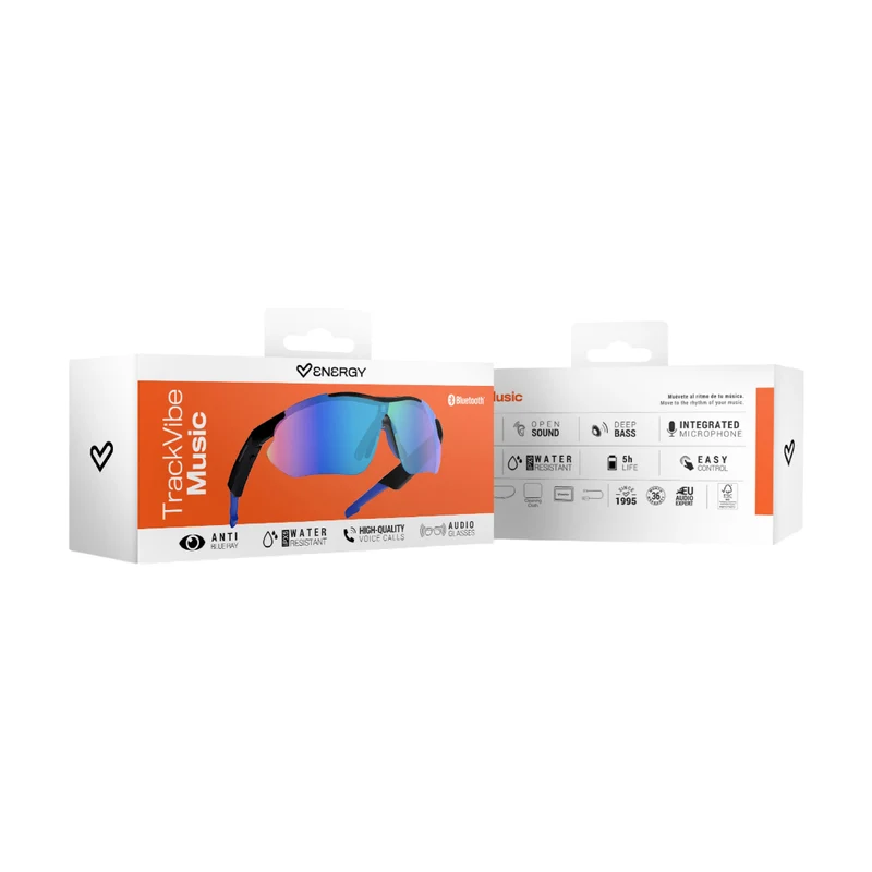 Energy Sistem Anteojos Inteligentes para Sol Track Vibe Sport Music