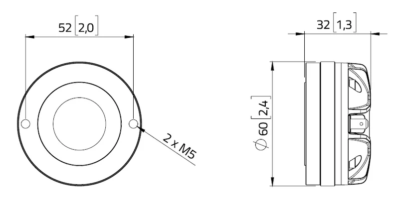 Lavoce DN10.142 driver a compressione 1” 8 Ohm 50W