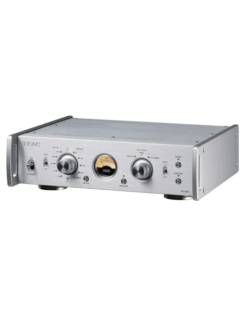 TEAC PE-505 Stadio Phono MM/MC equalizzazione RIAA, DECCA e COLUMBIA completamente bilanciato