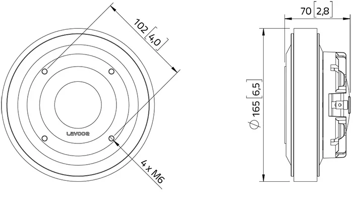 Lavoce DF20.30T driver a compressione 2” 8 Ohm 220W