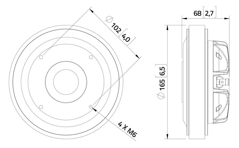 Lavoce DF14.300T driver a compressione 1,4” 8 Ohm 220W