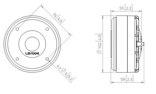 Lavoce DF10.17T driver a compressione 1” 8 Ohm 120W
