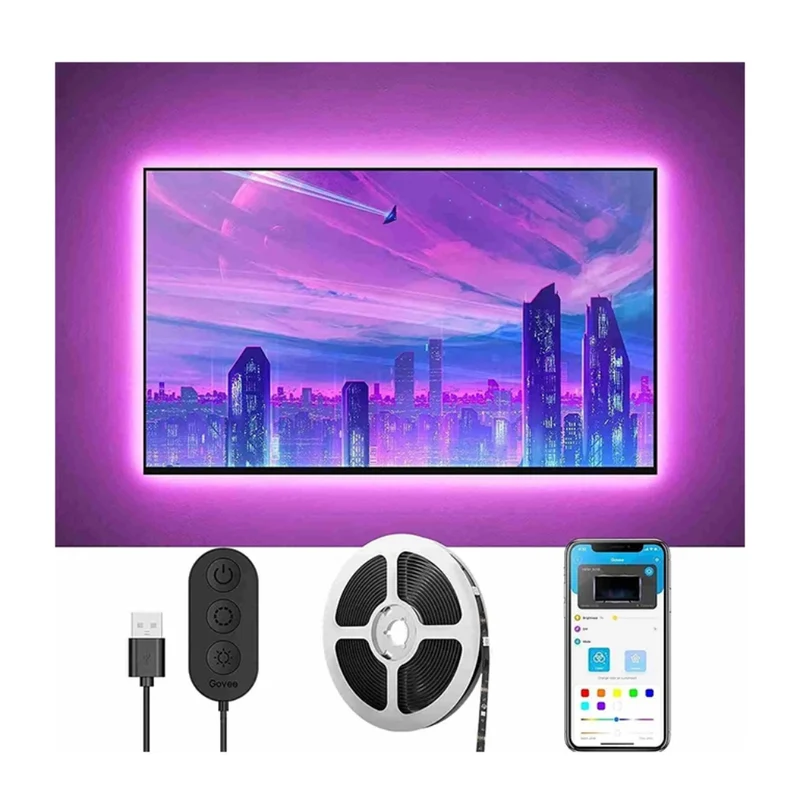 Govee Tira de Luces LED Inteligente TV Backlight, H61780A1