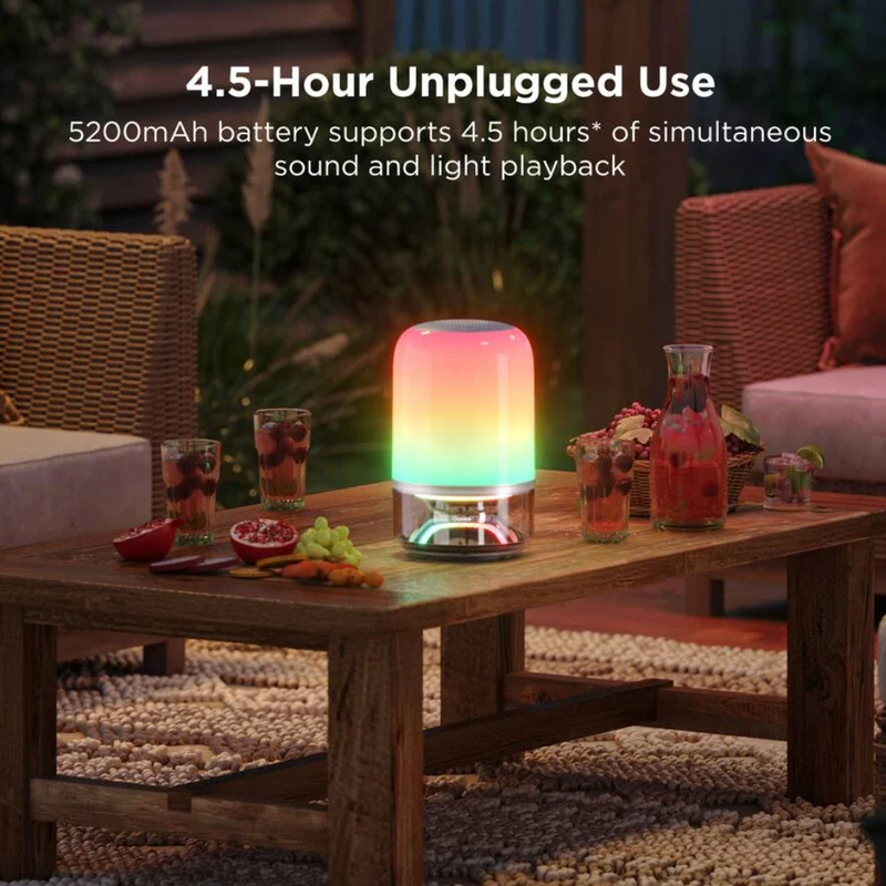 Govee Lámpara de Mesa Inteligente Wi-Fi/BT 2 Pro Sound de JBL, H6020AF1