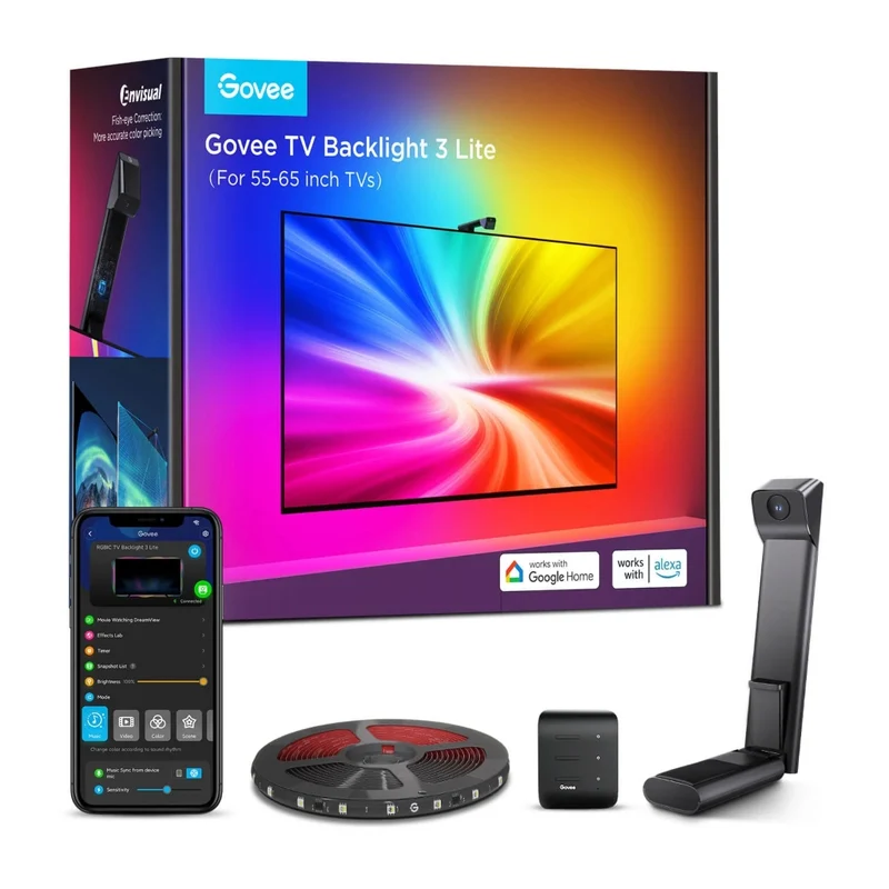 Govee Kit de Luces Inteligentes Envisual TV Retroiluminación 3 Lite