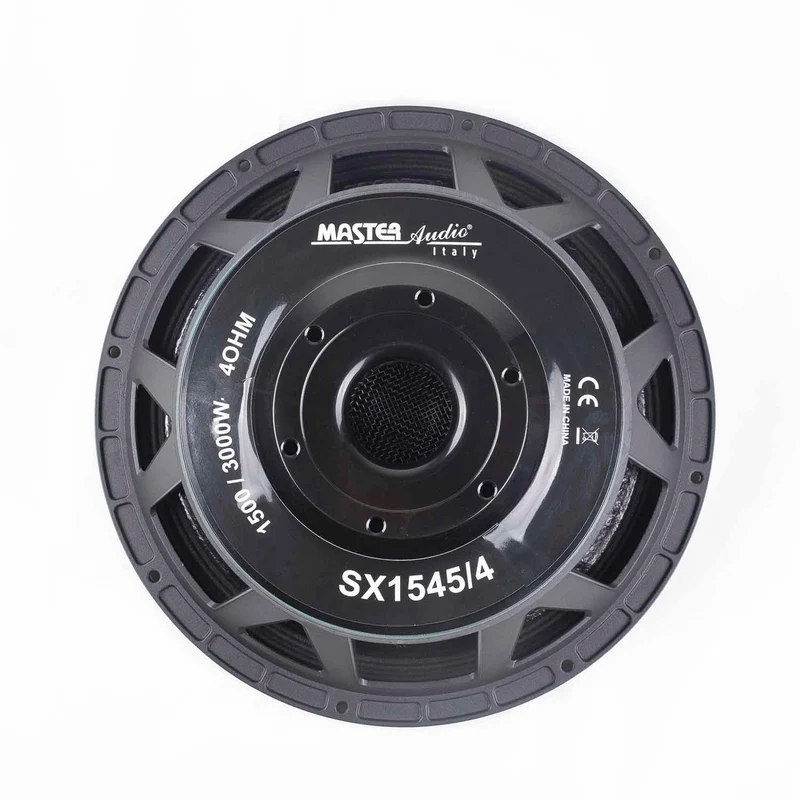 Master Audio SX1545/4 Subwoofer 380 mm (15"), 1500W RMS, sospensione in tela, cono cellulosa
