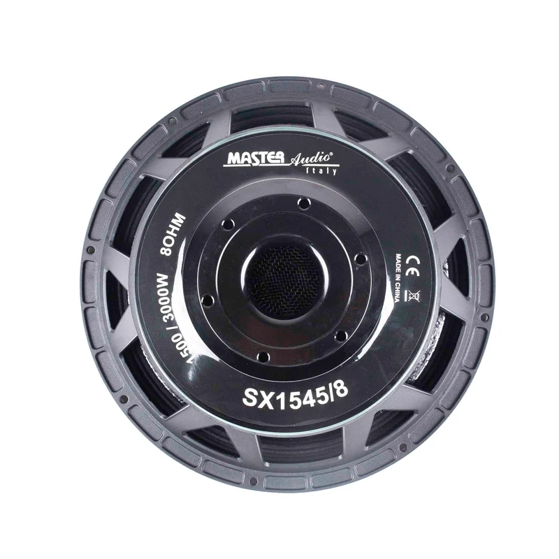 Master Audio SX1545/8 Subwoofer 380 mm (15"), 1500W RMS, sospensione in tela, cono cellulosa
