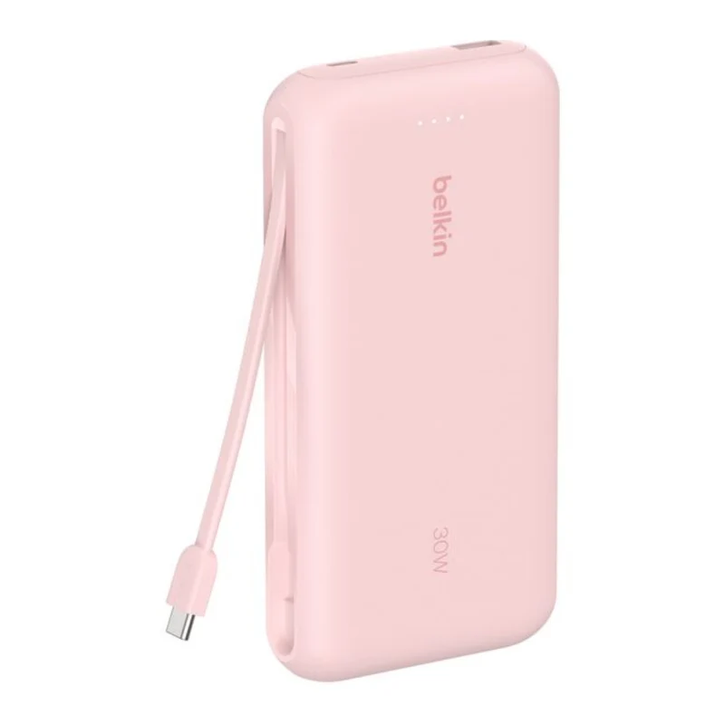 Belkin Power Bank Batería Externa 20.000 mAh con Cable Integrado, BPB024FQ