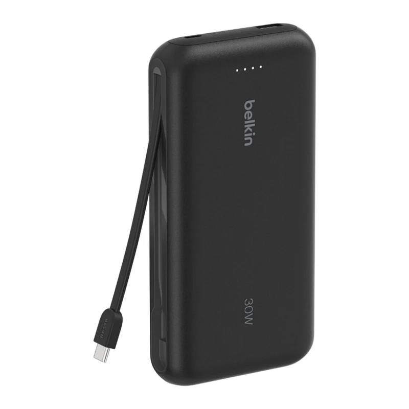 Belkin Power Bank Batería Externa 20.000 mAh con Cable Integrado, BPB024FQ