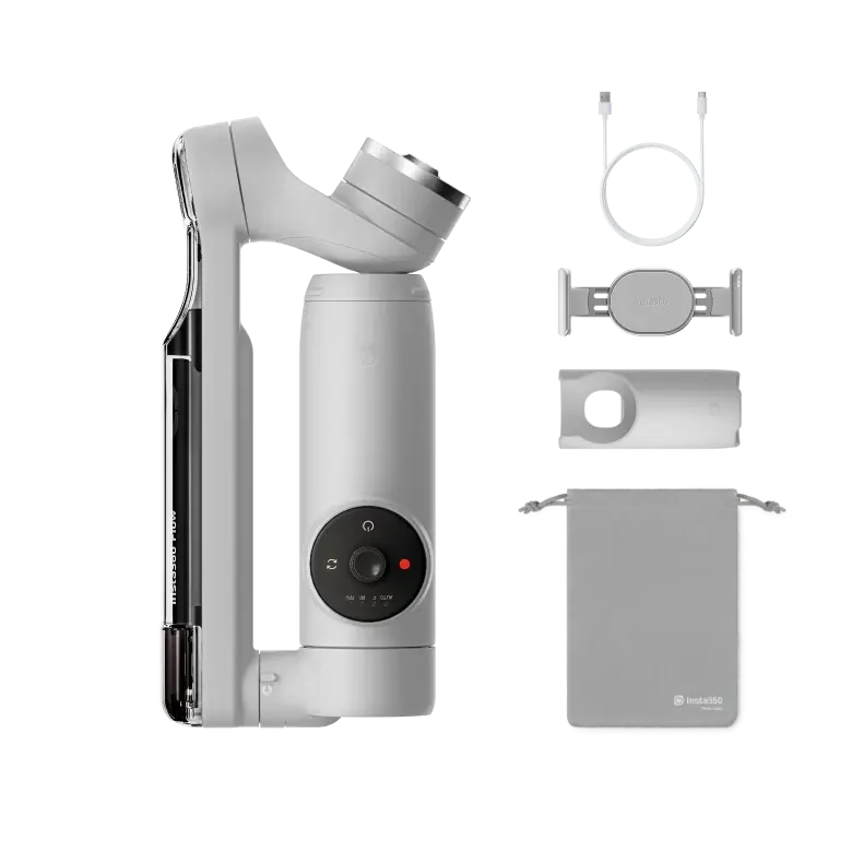 Insta360 Flow Standalone - Stabilizzatore con Tracciamento IA