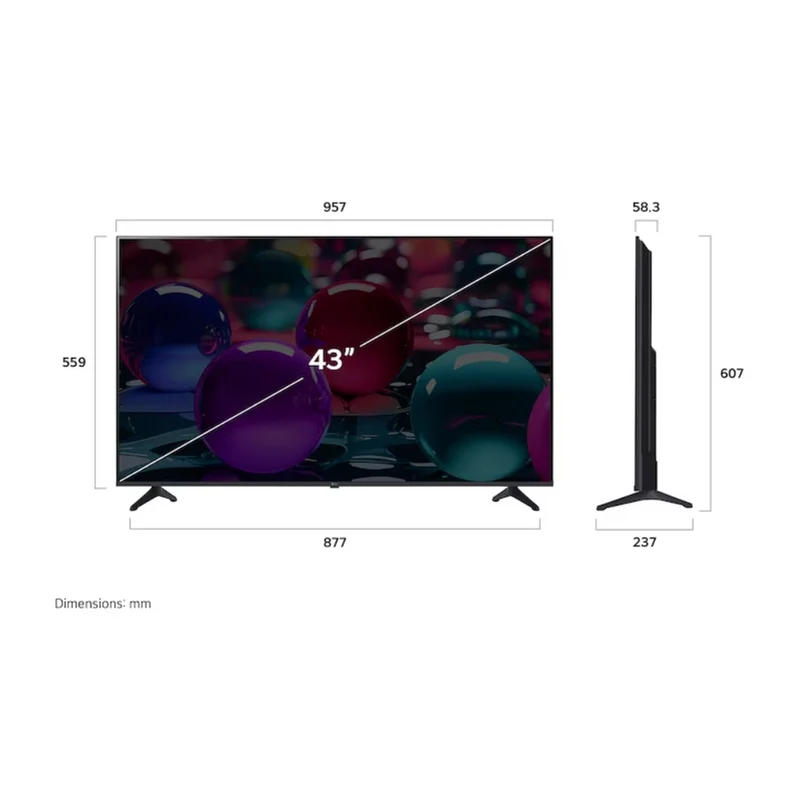 LG Pantalla 43" 4K UHD AI Smart, 43UA7300PSB