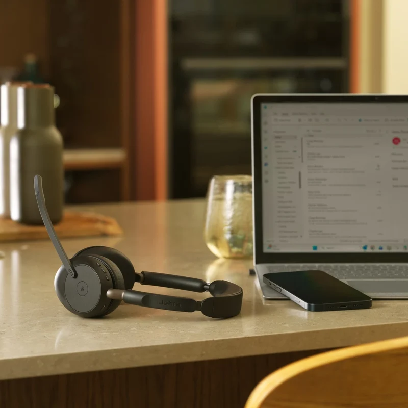 Jabra Audífonos Inalámbricos de Diadema Evolve3 65 Stereo MS USB-A, 36599-999-999