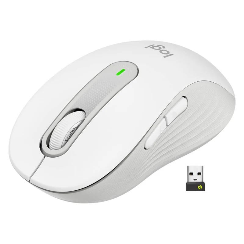 Logitech Mouse Inalámbrico Signature M650 Medium Off-White, 910-006252
