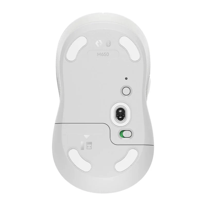 Logitech Mouse Inalámbrico Signature M650 Medium Off-White, 910-006252