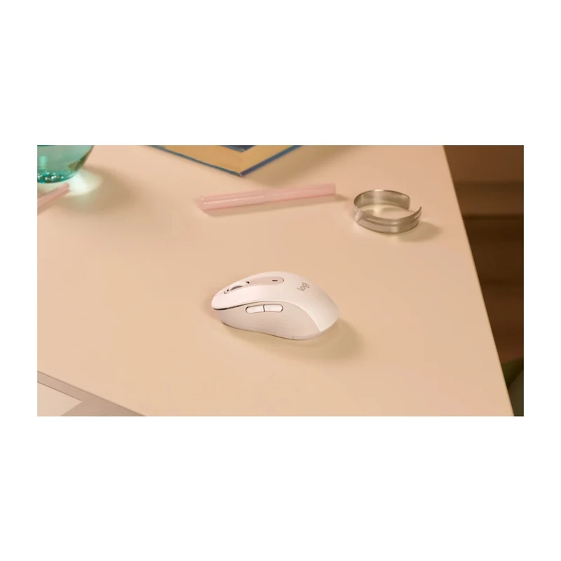 Logitech Mouse Inalámbrico Signature M650 Medium Off-White, 910-006252